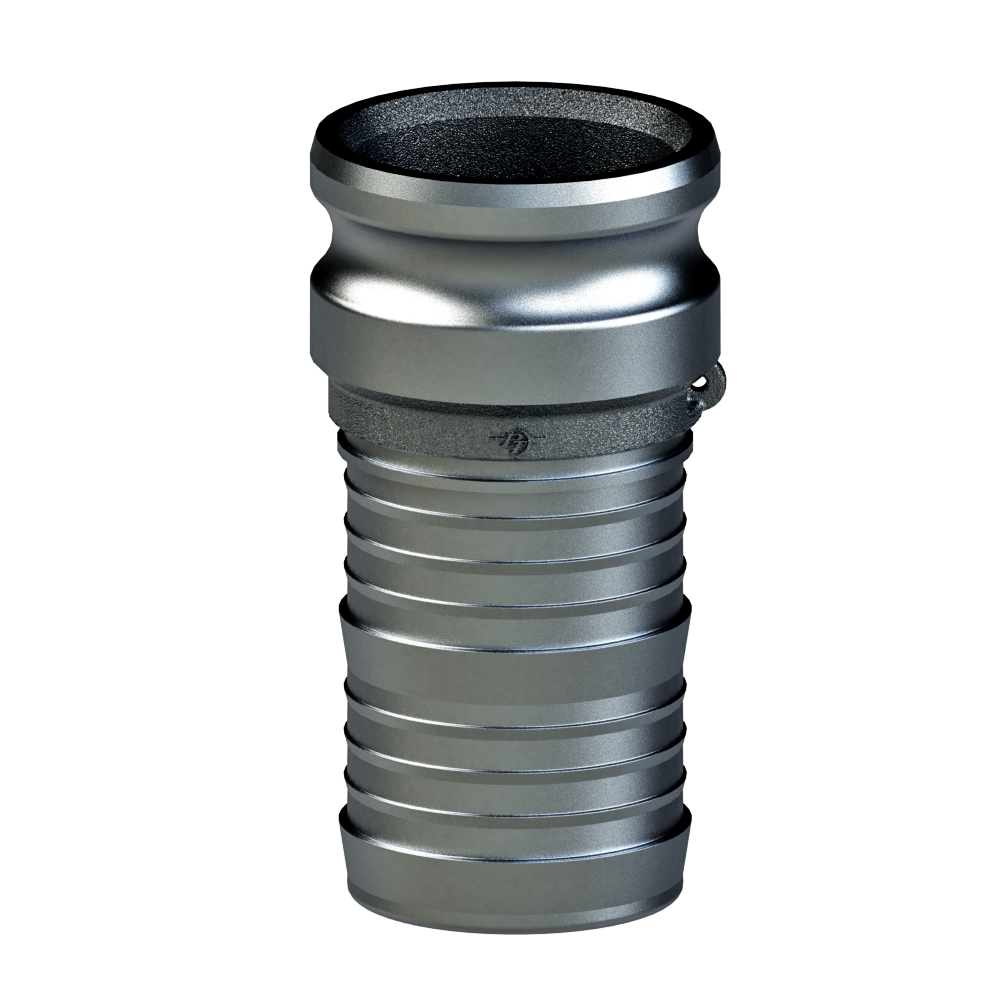 PT Coupling 2000505 Adapter, 3/4 in Type E x 1/2 in Hose Shank, Aluminum, Hard-Coated
